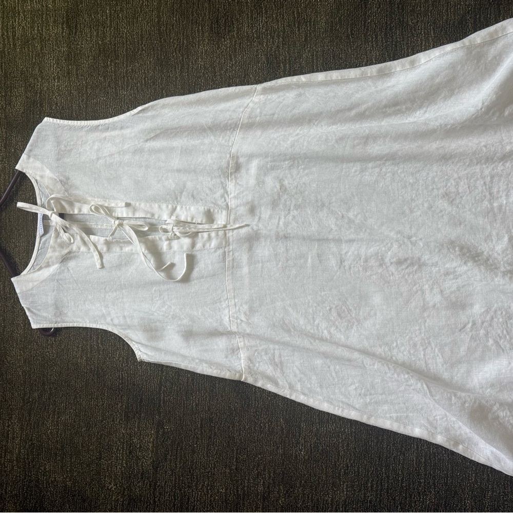 Linenfox Tie Front Dress NWT - Picture 6 of 7